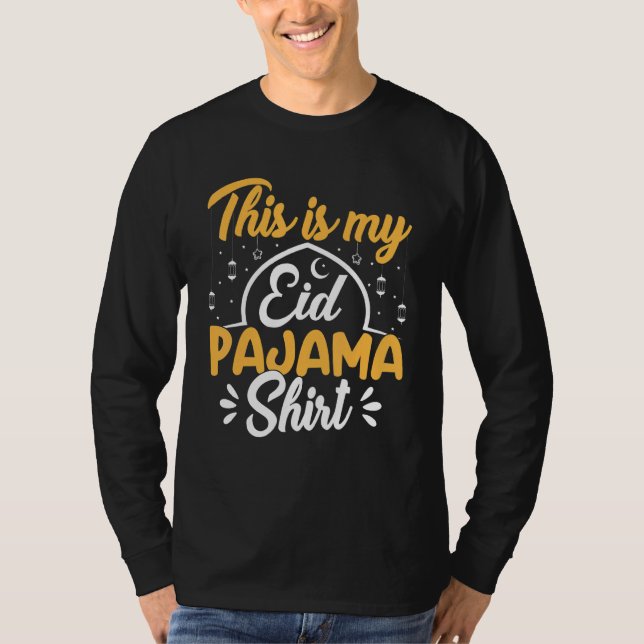 Camiseta Eid Al Fitr Mubarak Happy Eid Eid Presente Para Ho (Frente)