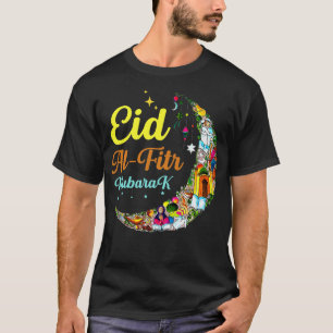 Camiseta Eid AlFitr Mubarak Happy Eid Crescent Moon Eid Pre