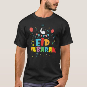 Camiseta Eid Fitr Muslim Clothing Kids Eid Mubarak