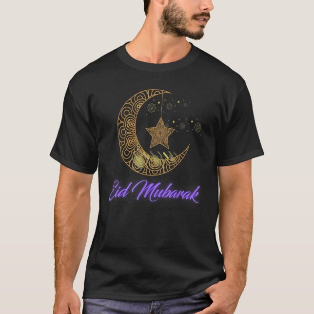 Camiseta Eid Mubarak Eid Ul Fitr & Eid Ul Adha Islâmico Eid (Frente)