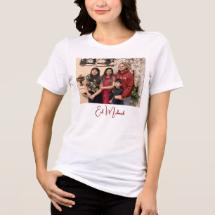 Camiseta Eid Mubarak elegante moderno foto da família