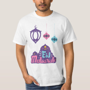 Camiseta Eid Mubarak - Feliz e Abençoado Eid