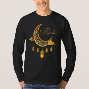 Camiseta Eid Mubarak Moon Arabic Eid Alfitr