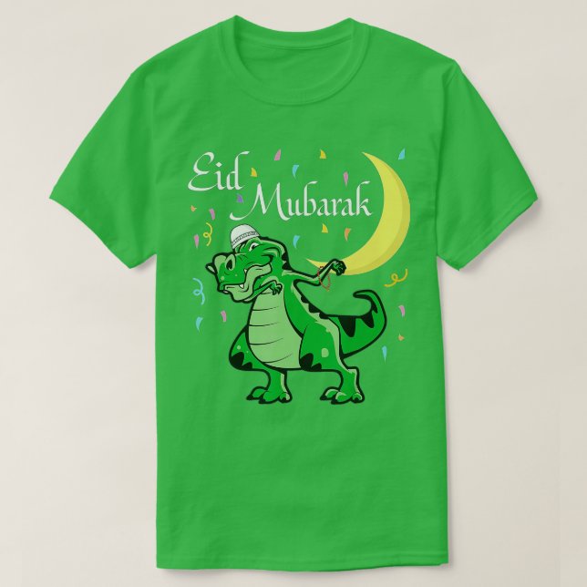 Camiseta Eid Mubarak Muslim Clothing Kids Eid Al Fitr Boys (Frente do Design)