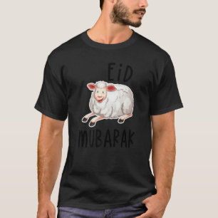 Camiseta Eid Mubarak Ovelhas Muçulmanos Feriados 2022