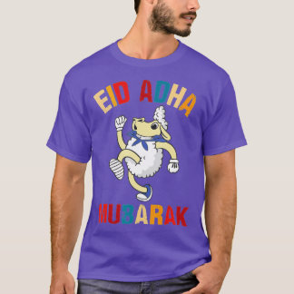 Camiseta Eid Mubarak para homens muçulmanos americanos Eid 