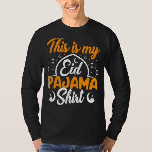 Camiseta Eid Pajama Happy Eid Mubarak Para O Muçulmano Al F