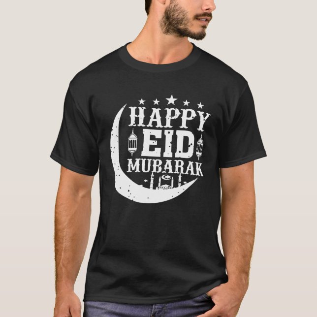 Camiseta Eid Ramadan Mubarak Happy Ramadan karim Ho Islâmic (Frente)