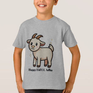 Camiseta Eid Ul Adha de Cabra Fofa para Meninos