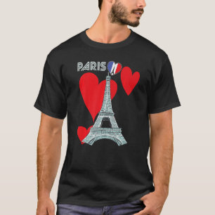Camiseta Eiffel Tower I Love Paris France Souvenir French