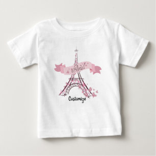 Camiseta Eiffel Tower, Paris Baby Fine Jersey T Shirt