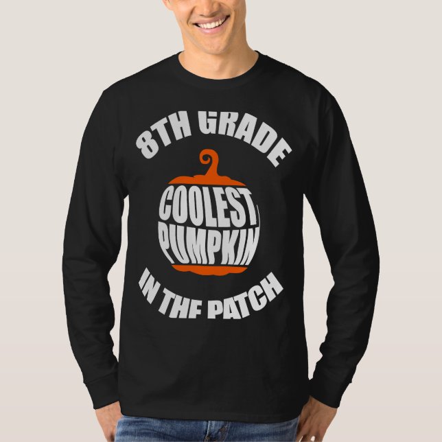 Camiseta Eighth 8th Grade Coolest Pumpkin In The Patch Kids (Frente)