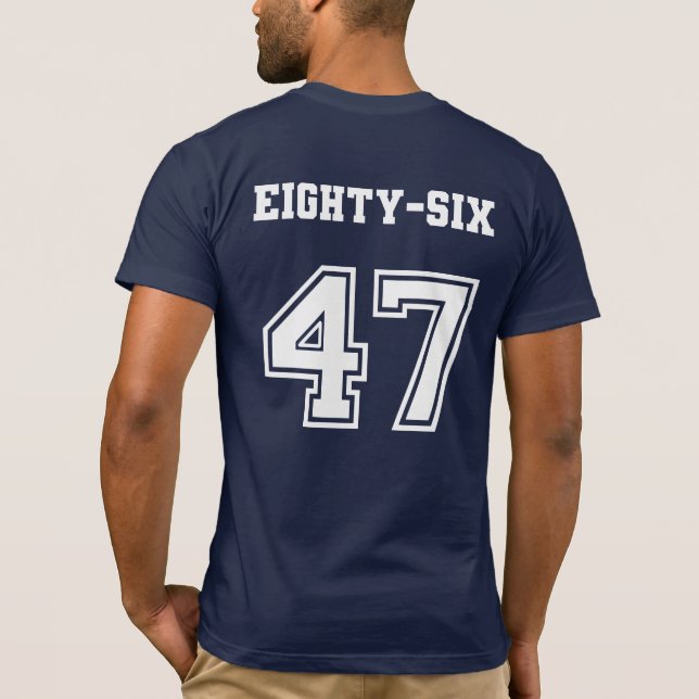 Camiseta Eighty Six 47 Estilo Esportivo (Verso)