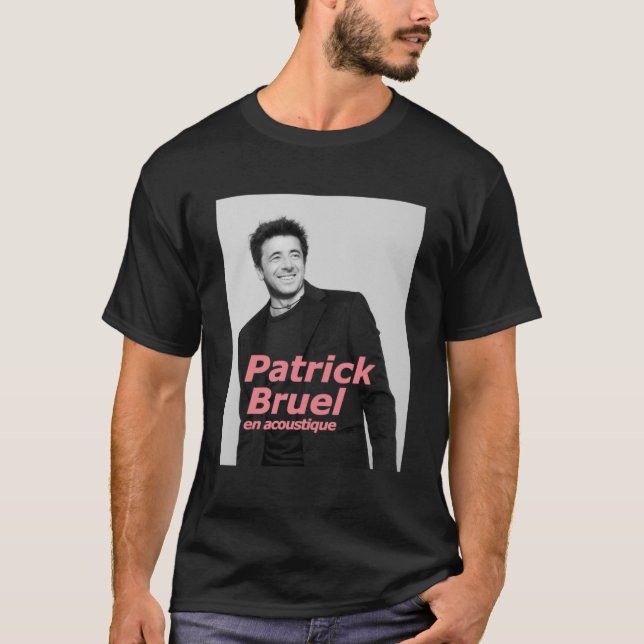 Camiseta eigpatr patrick bruel TOURNEE ACOUSTIQUE (Frente)