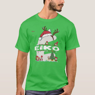 Camiseta Eiko Christmasw Eiko Nome para o Xmas engraçado