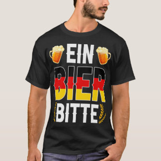 Camiseta Ein Bier Bitte German Oktoberfest Beer Drinking Lo