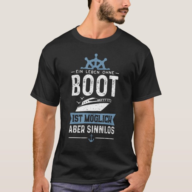 Camiseta Ein Leben Ohne Boot É Possível Mas Motor Sinnlos (Frente)