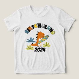 Camiseta Einschulung 2026 - Dino mit Schultüte 