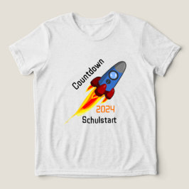 Camiseta Einschulung - Countdown Schulstart 2026 - Rakete |