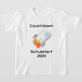 Camiseta Einschulung - Countdown Schulstart - Rakete 2 |