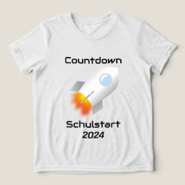 Camiseta Einschulung - Countdown Schulstart - Rakete 2 |