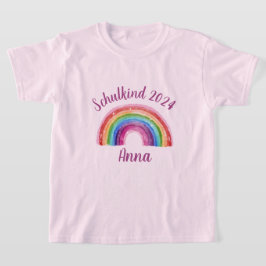 Camiseta Einschulung Schulkind 2026 - Sternchen Regenbogen 