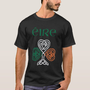 Camiseta Eire Ireland Shamrock Ireland Flag Craic E Ceol