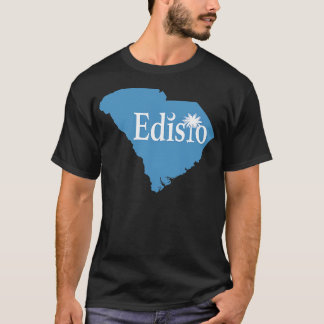 Camiseta EIsland South olina State Outline Coastal Bl