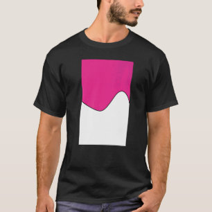 Camiseta Eixo Profundo E Wh Do Padrão Geométrico De Onda De