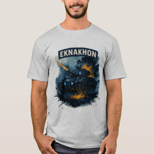 Camiseta EKNAKHON War Machine   Tanque de Chamas T