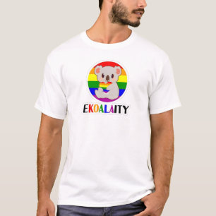Camiseta Ekoalaty Equality Gay Koala Bear Engraçado LGBT Ra