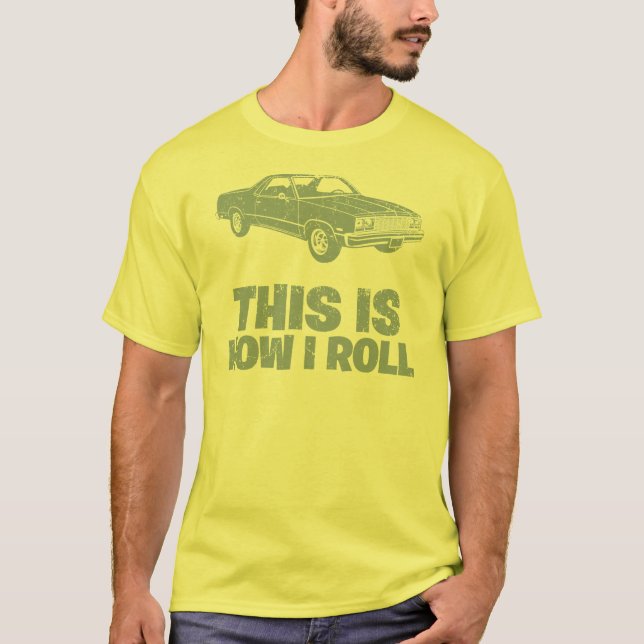 Camiseta EL 1977 de Chevrolet Camino (Frente)