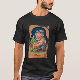 Camiseta El Abuelo - Diversão Whimsical Bingo Espanhol-Mexi