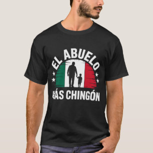 Camiseta El Abuelo Mas Chingon Avô Bandeira Mexicana