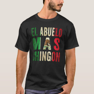Camiseta El Abuelo Mas Chingon - Avô E Pai Mexicanos