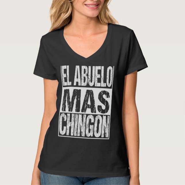 Camiseta El Abuelo Mas Chingon Mexicano Fath (Frente)