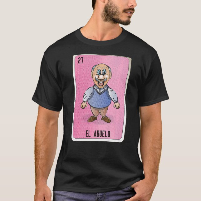Camiseta El Abuelo Mexicano Slang - Cartões de Bingo (Frente)