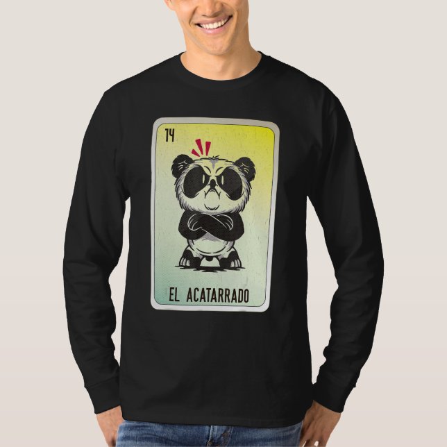 Camiseta El Acatarrado Mexican Slang Lottery Bingo Cards (Frente)