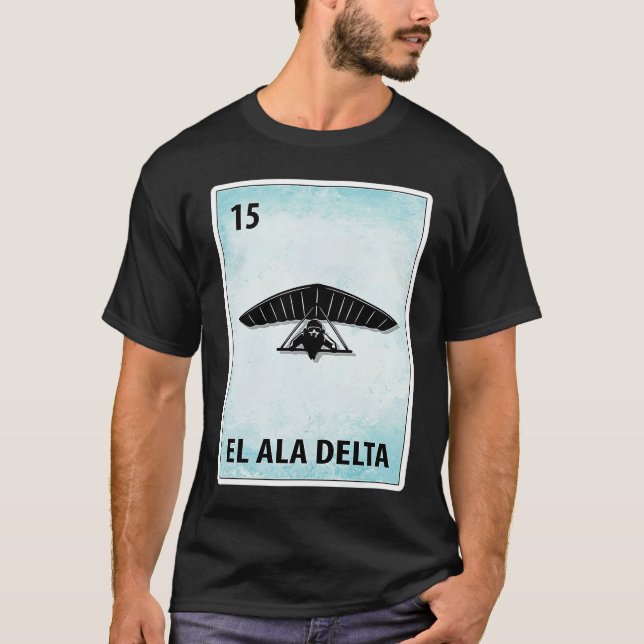 Camiseta El Ala Delta Mexican Hang Gliding Cards (Frente)