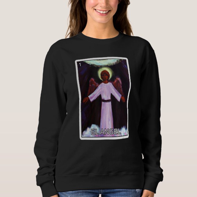 Camiseta El Angel The Angel Card Mexican Lottery Card El An (Frente)