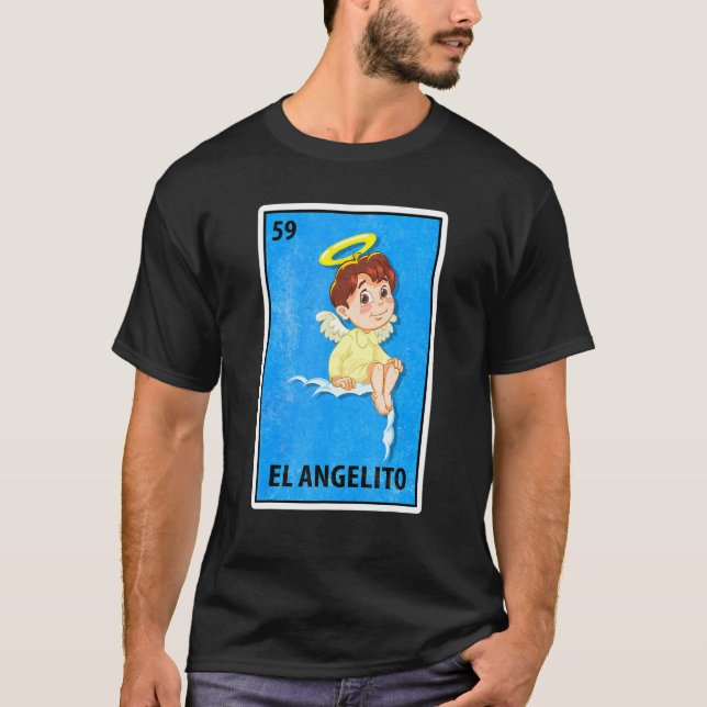 Camiseta El Angelito Mexico Lottery Parody (Frente)