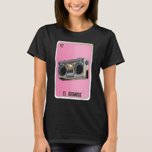 Camiseta El Boombox Mexicano Slang Loteria Cartões De Bingo
