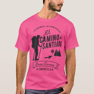 Camiseta El Camino De Santiago Espanha Pilgrim Hikers Buen