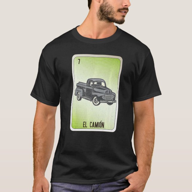 Camiseta El Camion Mexican Slang Lottery Bingo Cards (Frente)