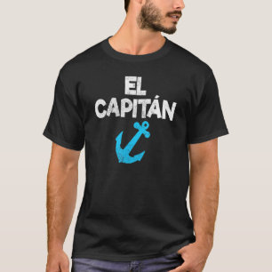 Camiseta El Capitan Capitão Anchor Boat & Sail
