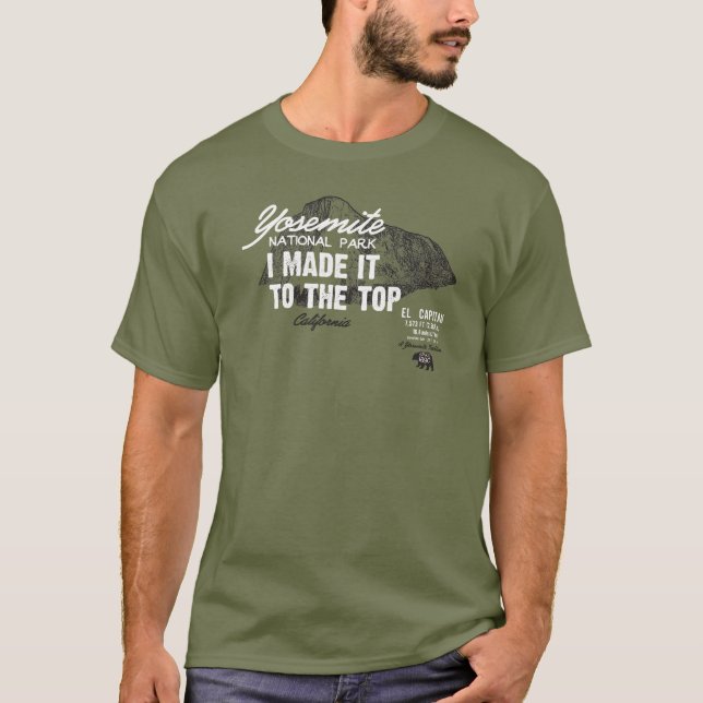 Camiseta EL Capitan IMITT de Califórnia do parque nacional (Frente)