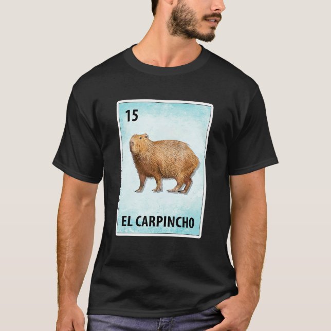 Camiseta El Carpincho Mexicano Capybara Cards 1 (Frente)