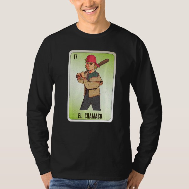 Camiseta EL Chamaco Mexican Slang Lottery Bingo Cards (Frente)