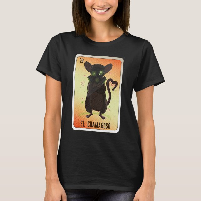 Camiseta EL Chamagoso Mexican Slang Lottery Bingo Cards (Frente)