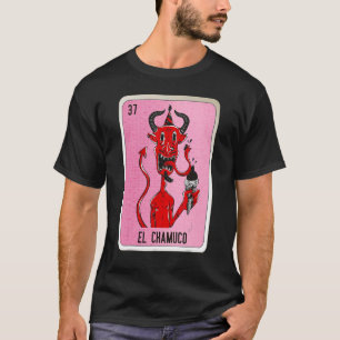 Camiseta El Chamuco Mexicano Slang - Placas De Bingo De Lot